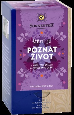Sonnentor Čaj Štěstí je poznat život Bio 18 x 1.5 g