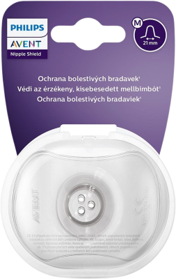 AVENT Chránič prs.bradavek medium 2ks+pouzdro