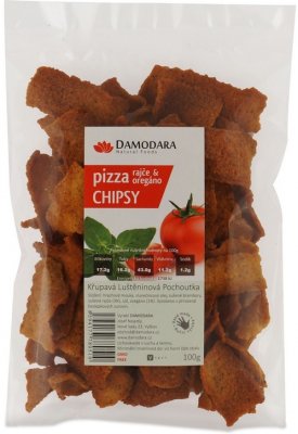 Damodara Pizza chipsy (rajče oregáno) 100g