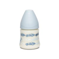 SUAVINEX Láhev TOYS Široké hrdlo - Modrá auta 150ml