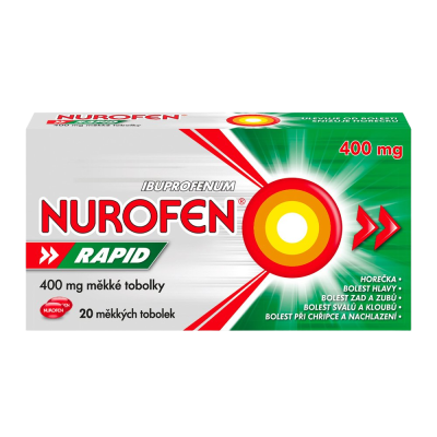 Nurofen Rapid 400mg 20 měkkých kapslí