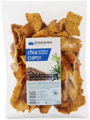 Damodara Chipsy s chia semínky a rozmarýnem 100 g