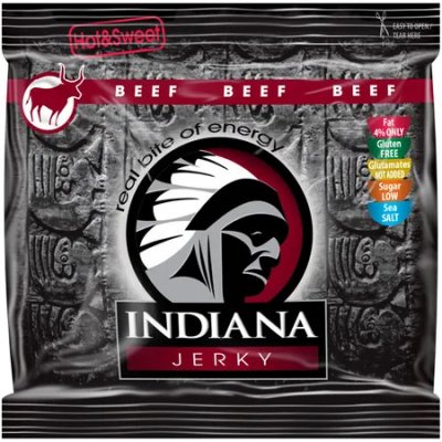 Indiana Jerky beef (hovězí) Hot & Sweet 60 g