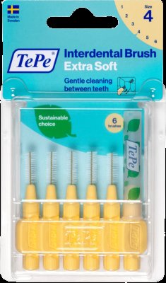 TePe Mezizubní kartáčky Extra Soft pastelově žluté 0,7mm 6ks