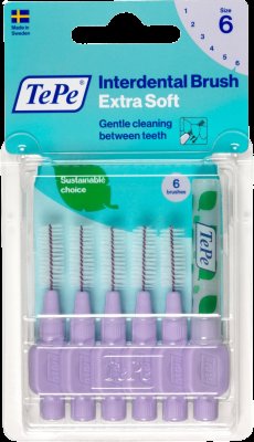 TePe Mezizubní kartáčky Extra Soft pastelově fialové 1,1mm 6ks