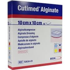 Cutimed Alginate 10x10cm 10ks algin.krytí na rány