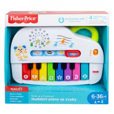 Mattel Fisher Price Hudební piáno se světly CZ