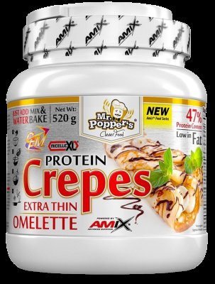 AMIX Mr. Popper's Protein Crepes, Vanilka, 520g