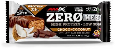 Amix Zero Hero 31% Protein Bar, Chocolate-Coconut, 65g