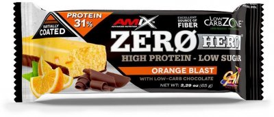 Amix Zero Hero 31% Protein Bar, Orange, 65 g