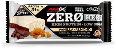 Amix Zero Hero 31% Protein Bar, Vanilla-Almond, 65g