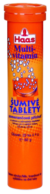 HAAS Multivitamín pomeranč 20 šumivých tablet