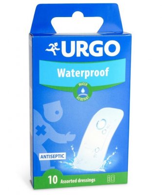 URGO WATERPROOF - Voděodolná náplast 10 ks, 2 velikosti
