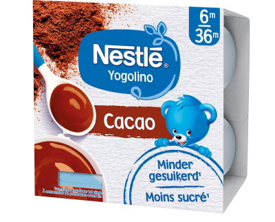 NESTLÉ Yogolino Mléčný dezert s příchutí kakaa 4 x 100 g