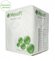 Mesoft nesterilní komprese 5x5cm 100ks