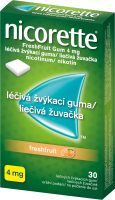 NICORETTE FRESHFRUIT GUM ORM 4MG GUM MND 30