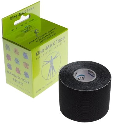 KineMAX SuperPro Rayon kinesio tejp černá 5cmx5m