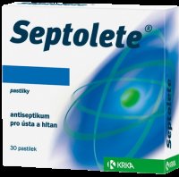 SEPTOLETE Menthol antiseptikum pro ústa a hltan 1 mg 30 pastilek