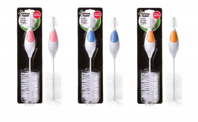 Tommee Tippee kartáč na láhve a savičky Basic oranžová