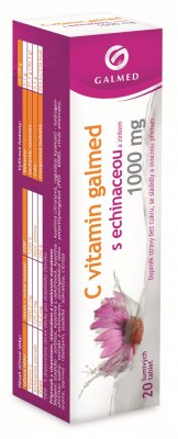 Galmed Vitamin C 1000mg s echinaceou 20 šumivých tablet