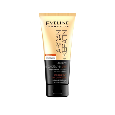 Eveline Argan + Keratin 8v1 kondicionér na vlasy 200 ml Eveline Argan + Keratin 8v1 kondicionér na vlasy 200 ml
