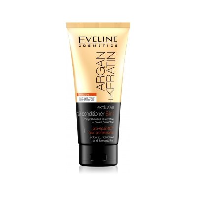 Eveline Argan + Keratin 8v1 kondicionér na vlasy 200 ml