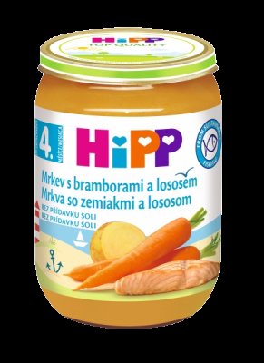 HiPP BABY Karotka s bramborami a lososem 190g