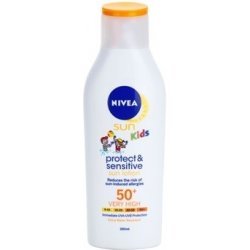 NIVEA SUN Dětské mléko opalov. Sensit. OF50+ 200ml