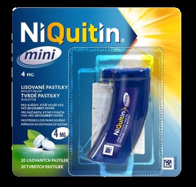 NIQUITIN MINI 4 MG - 4MG PAS CMP 1X20