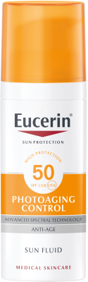 Eucerin Sun pleťový opalovací fluid proti vráskám SPF50 50 ml