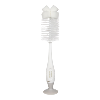 Canpol Babies kartáč na čištění láhví s dudlíků s přísavkou modrá