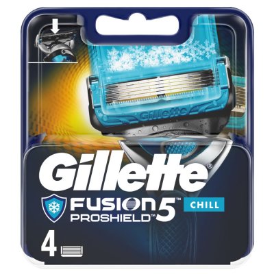 Gillette Fusion ProShield Chill 4 Náhradní Holicí Hlavice