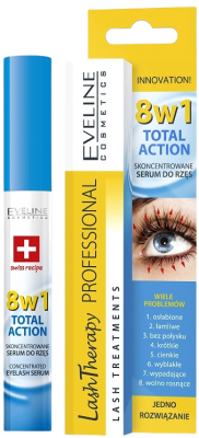 Eveline Total Action – sérum na řasy 8v1 10ml