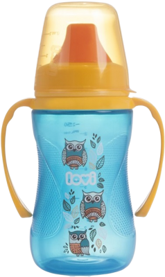 Nevylévací hrníček LOVI Folky modrý 250ml bez BPA