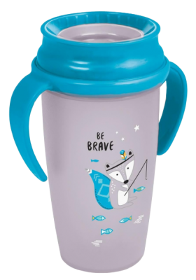 Hrníček LOVI 360 ACTIVE 350ml bez BPA Indian summer modrý