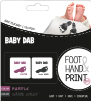 Baby Dab Barva na dětské otisky 2ks fialová šedá Baby Dab Barva na dětské otisky 2ks fialová šedá