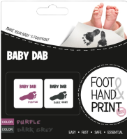 Baby Dab Barva na dětské otisky 2ks fialová šedá