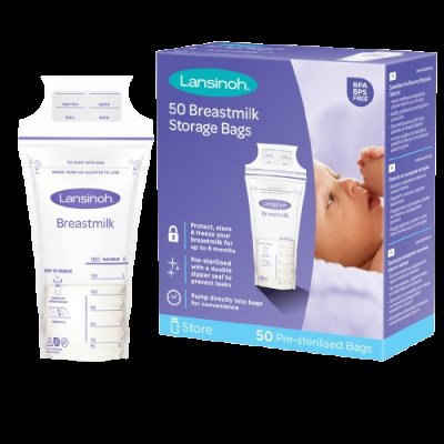 Lansinoh sáčky na skladování mateřského mléka 50ks