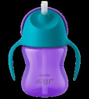 AVENT Hrnek s brčkem Bendy dívka 200ml