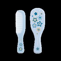 Canpol Babies hřeben a kartáč přírodní měkký Newborn baby : chlapeček Canpol Babies hřeben a kartáč přírodní měkký Newborn baby : chlapeček