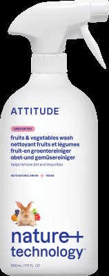 ATTITUDE Čistič na ovoce a zeleninu 800 ml