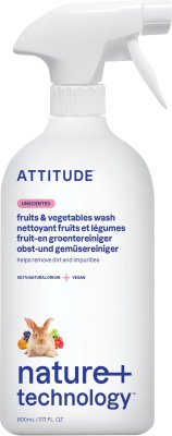 ATTITUDE Čistič na ovoce a zeleninu 800 ml