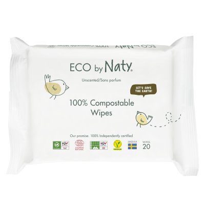 ECO by Naty Vlhčené ubrousky pro citlivou pokožku 20 ks