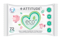 Attitude Hypoalergenní a eko vlhčené ubrousky bez vůně balení 72 ks