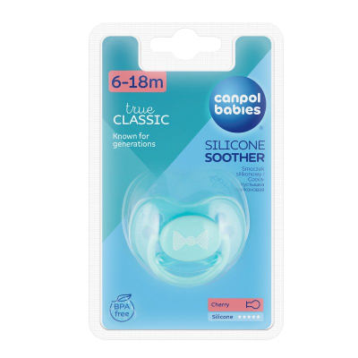 Canpol Babies dudlík silikon třešinka PASTELS zelená