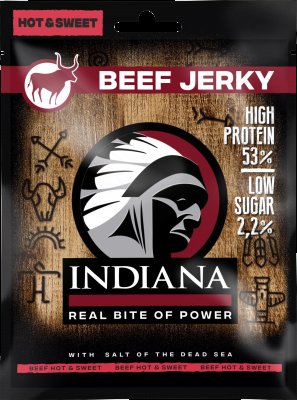 Indiana Jerky Hovězí Hot&Sweet 25g