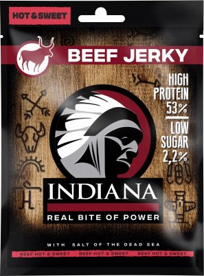 Indiana Jerky Hovězí Hot&Sweet 25 g