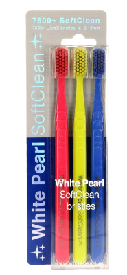 White Pearl SoftClean 7600 zubní kartáček 3ks