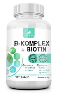 Allnature B-komplex + Biotin 120 tablet