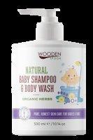 WoodenSpoon Dětský sprchový gel a šampon na vlasy 2v1 300ml